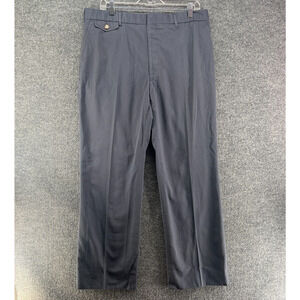 Gant Pants Mens 38x34‎ Blue Straight Leg Chinos Flat Front Vintage Comfort
